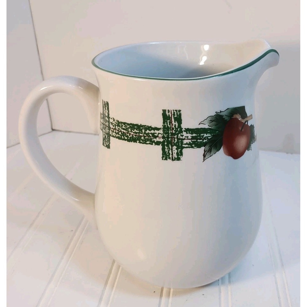 Cades Cove Collection Citation 64 oz Apple Pitcher 7.5" Tall Country Cottage